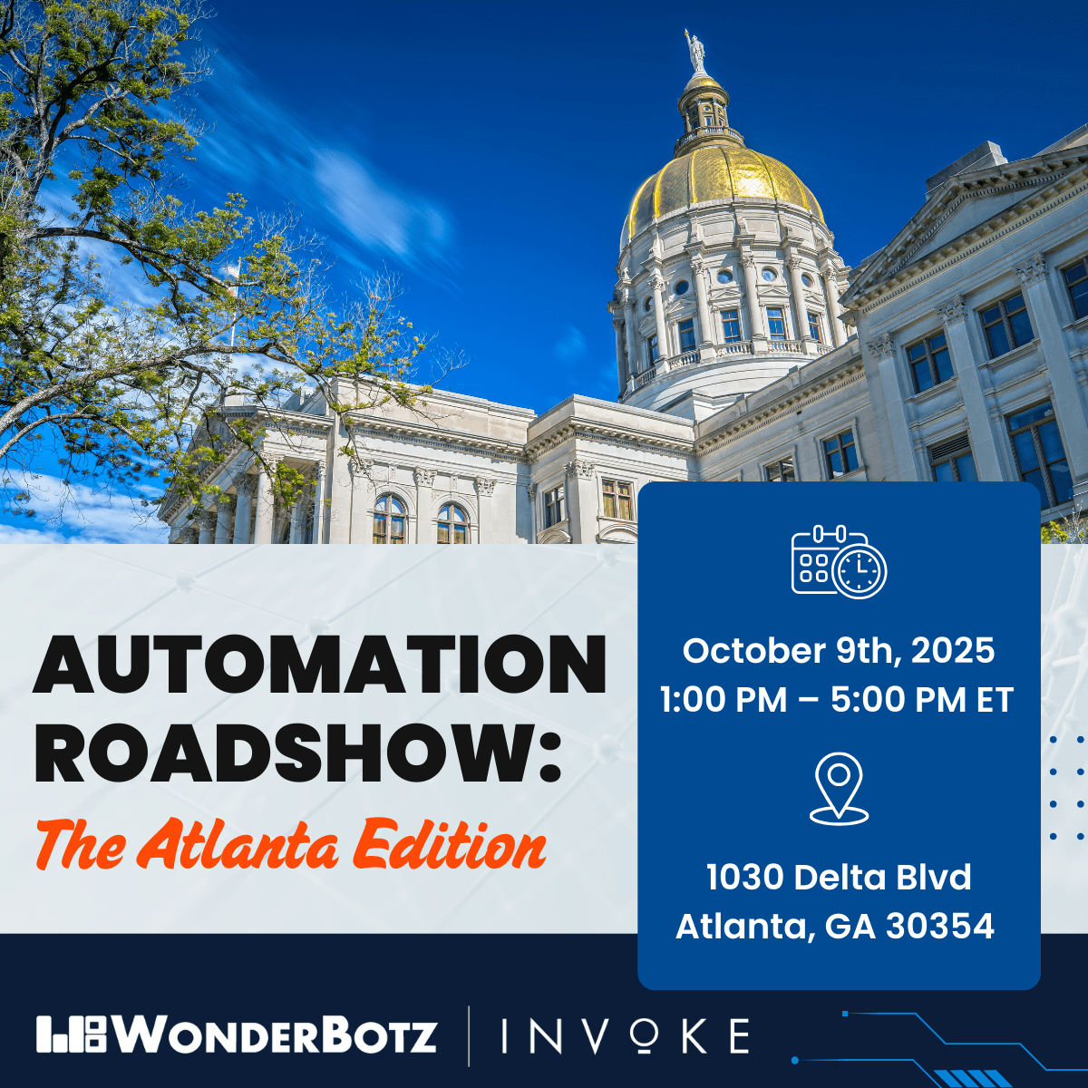 Automation Roadshow: the Atlanta Edition Automation Roadshow: the Atlanta Edition